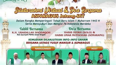 Silaturrahmi Virtual Dan Doa Bersama Ll Asparagus Jateng Diy Youtube