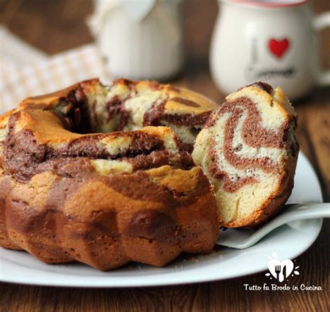 Ciambella Alla Ricotta Bicolore Morbidissima Tutto Fa Brodo In Cucina