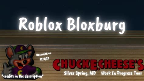 Chuck E Cheeses Silver Spring Md Roblox Bloxburg Build Youtube