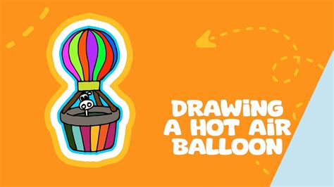 How To Draw A Hot Air Balloon Easy Step By Step Drawing A Hot Air Balloon YouTube