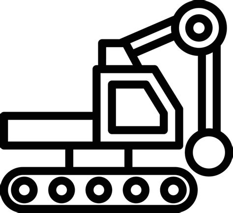 Demolition Crane Vector Icon Style Vector Art At Vecteezy