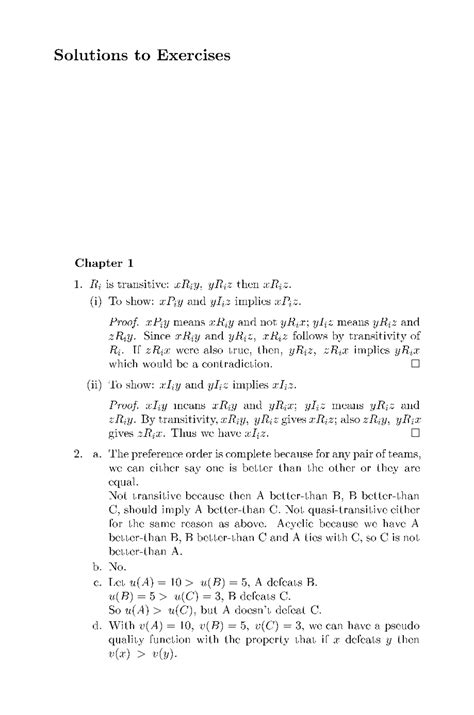 2006 Bookmatter Welfare Economics and Social Choice | Exercises Matlab skills | Docsity