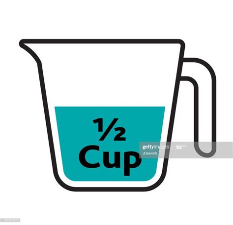 Vector Illustration Of Units And Measures Cup For Recipe Blogs