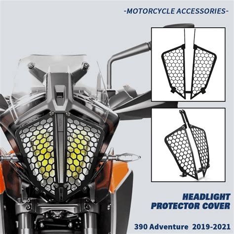 Protector De Faro De Aluminio Para Motocicleta Adventure 390 Cubierta