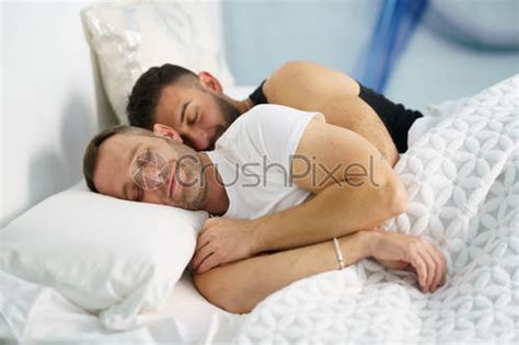Gay Couple Tickling Each Other In Bed Stock Photo 2763016 Crushpixel