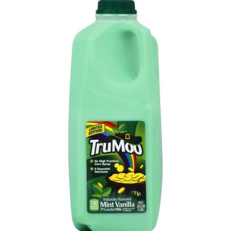 TruMoo Milk Lowfat Mint Vanilla 1 Milkfat King Kullen