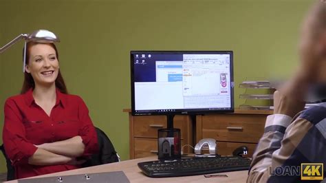 Redhead Has Spontaneous Sex In The Office With Agent FAPCAT