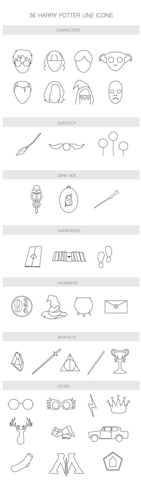 Harry Potter Icons :: Behance