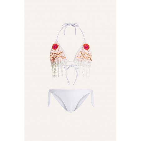 Bikini Triangolo Laser Slip Fiocchi Baby Baby Colore Fucsia Taglia Baby