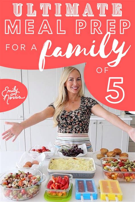 Efficient Weekly Meal Prep for a Family of Five