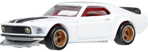 Amazon ホットウィール Hot Wheels ワイルドスピード 1969 フォード マスタング ボス 302 乗り物おもちゃ ミニカー 3歳から ホワイト HYP71