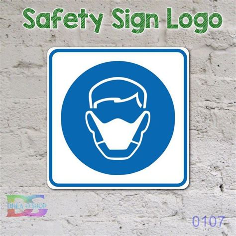 Jual Dheashop Logo Simbol Safety Sign Label Petunjuk K3 EESH Gunakan