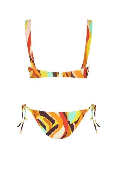 Bikini Balconette Fuego Tie Multicolor Robin Collection Robin Collection