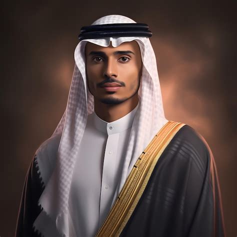 Premium Photo A Man Saudi Arabia Painting