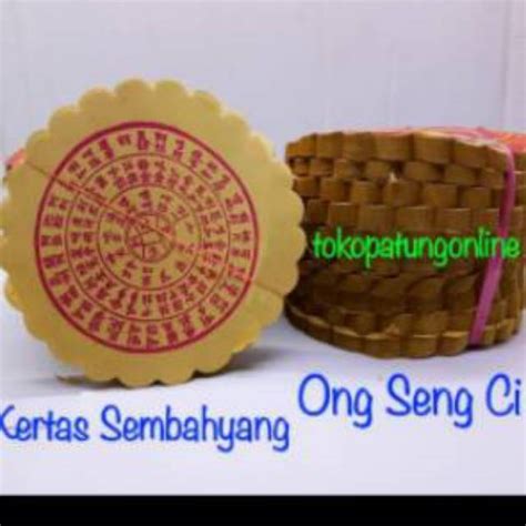 Jual Kertas Ong Seng Ci Sembahyang Shopee Indonesia