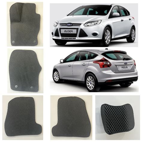 Автомобильные коврики EVA / ЕВА / ЭВА для Ford Focus 3 (Черный ромб ...