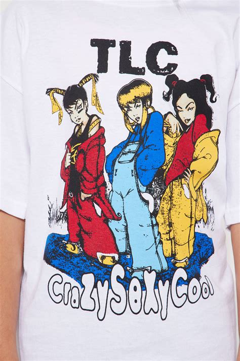 Mini Tlc Cartoon Graphic Short Sleeve Tee Off White Fashion Nova