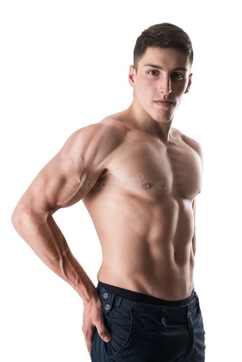 Corpo Atleta Masculino Perfeito Foto De Stock Imagem De Estendido