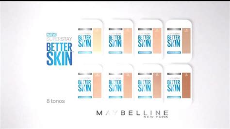 Maybelline New York Superstay Better Skin TV Commercial, 'Todo el día ...
