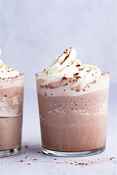 Frozen Hot Chocolate Easy Recipe Insanely Good