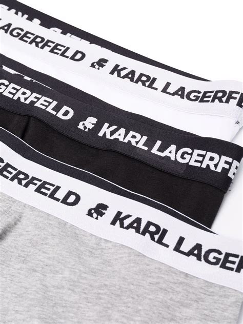 Karl Lagerfeld logo-waistband Boxers (pack Of three) | Grey | FARFETCH