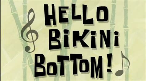 SpongeBob SquarePants Hello Bikini Bottom Squidward S And SpongeBob YouTube