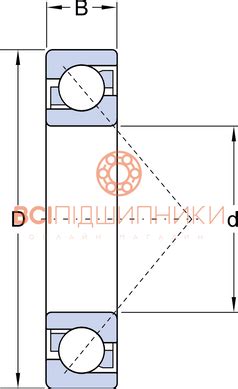 Купити Підшипник 7308 BEGAPH SKF (40х90х23 мм.) в Україні по кращій ...