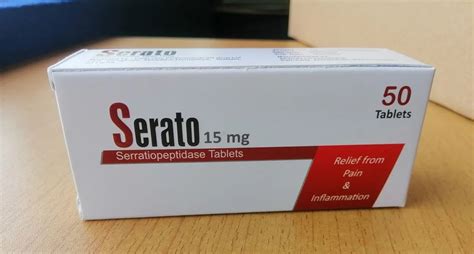 Serratiopeptidase Tablets, 15 mg at ₹ 1050/box in Mumbai | ID ...