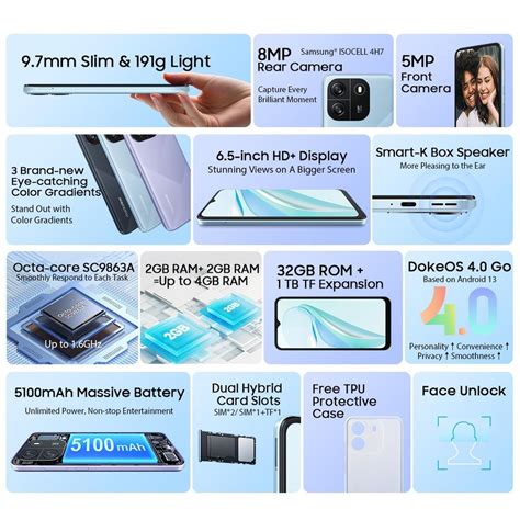 Blackview Смартфон WAVE 6C 2 ГБ+32 ГБ Android 13 купить недорого ...