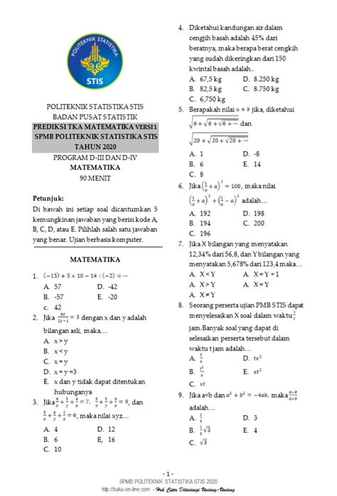 Contoh Soal Tes Masuk Sma Del Delinewstv