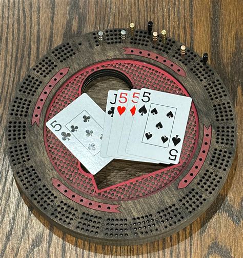 4 Person Cribbage Board Etsy