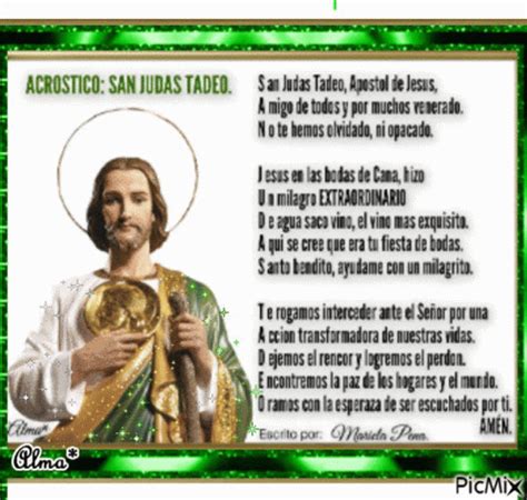 San Judas Tadeo Jesus GIF - San Judas Tadeo Jesus Prayer - Discover ...