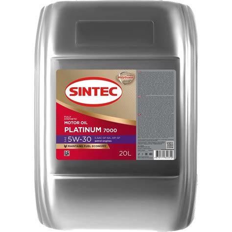 Моторное масло Sintec PLATINUM 7000 SAE 5W-30, API SP, ILSAC GF-6A, 20 ...