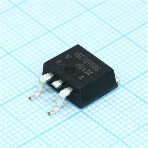 VS-16CTQ100S-M3, Диод Шоттки сдвоенный общий катод 100В TO-263AB Vishay ...