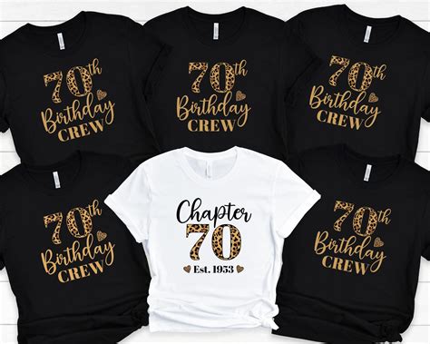 Custom Birthday Shirt 70th Birthday Shirt Chapter 70 Etsy
