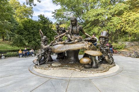 Central Park Alice In Wonderland Sculpture Editorial Photo Image Of