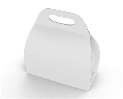 Premium Psd 3d Render White Cake Box