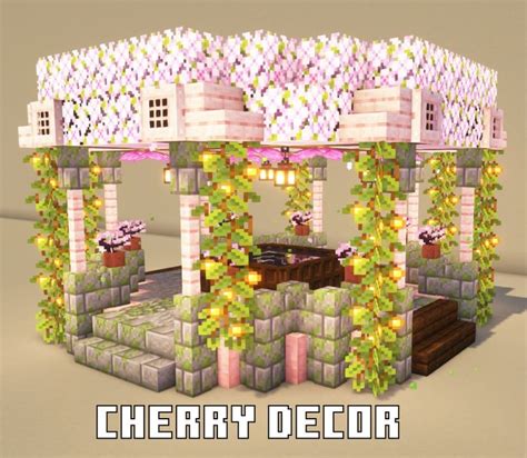 Minecraft Cherry Blossom Decoration Ideas Tutorial Minecraft