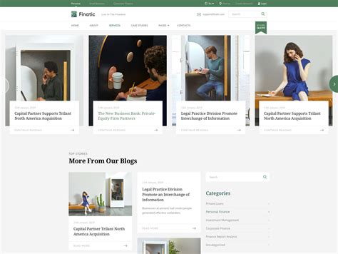 finatic finance accounting consulting firm joomla template  kazi