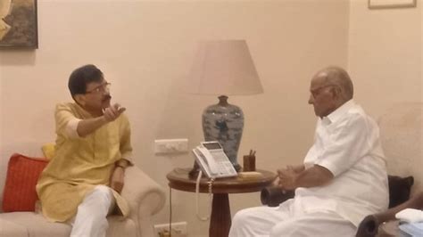 Sanjay Raut Meets Sharad Pawar A Day After Release From Jail Latest News India Hindustan Times