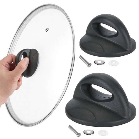 2× Replacement Kitchen Cookware Crock Pot Pan Lid Covers Grip Knob Anti