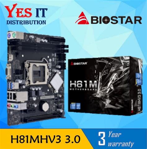 BIOSTAR H81MHV3 3.0 LGA1150 mATX Motherboard | Lazada