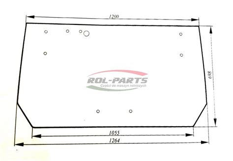 SZYBA TYLNA ZETOR PROXIMA FORTERRA ZIELONA 53369005 Rol Parts