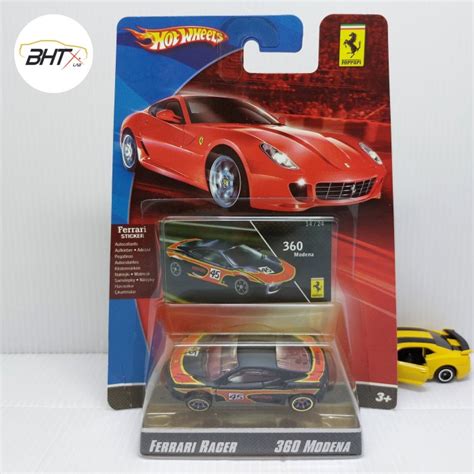 Jual Hot Wheels Ferrari Racer Modena Hitam Merah Hotwheels Black Red Kota Depok Bhtx
