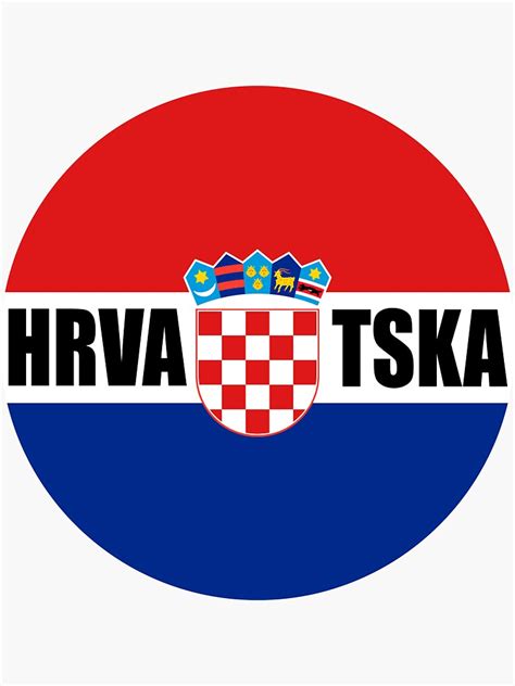 Coat Of Arms Croatia Hrvatska Croatian Flag Sticker For Sale By