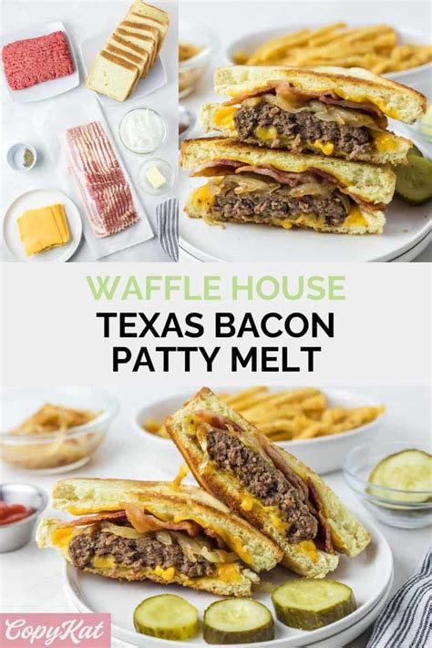 Waffle House Texas Bacon Patty Melt