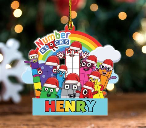 Personalized Numberblocks Ornament Numberblocks Christmas O Inspire