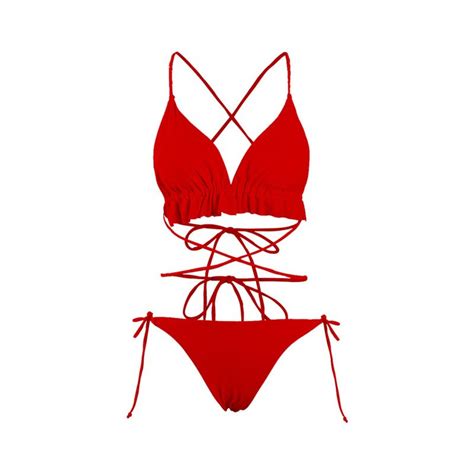 In X Sexy String Zestaw Mikro Bikini Ruffles Kostium K Pielowy