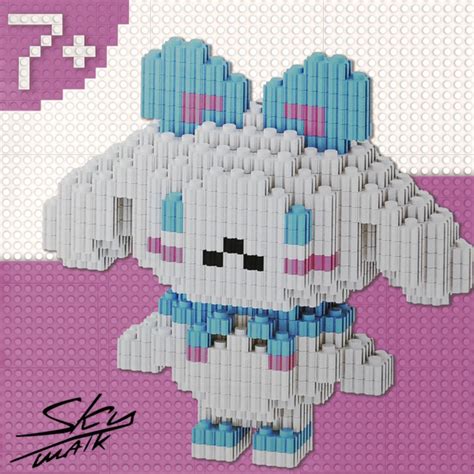 3D Конструктор из миниблоков Белый кролик заяц Синаморол Cinnamoroll ...