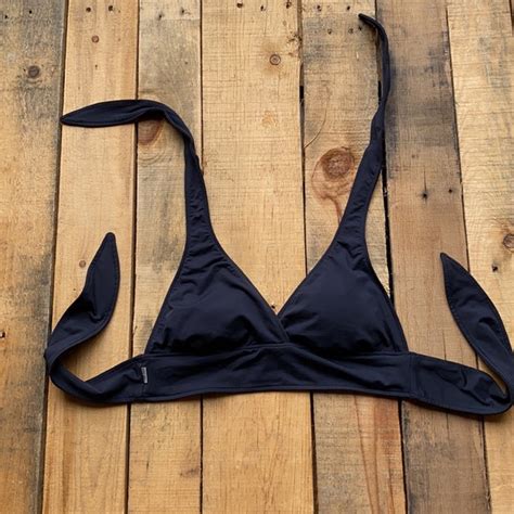 Anne Cole Swim Euc Anne Cole Black Skirt Belted Blue Bikini Poshmark